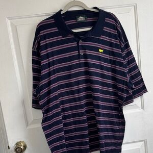Masters Collection Polo Navy Stripe size XXL